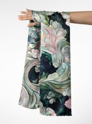 Petal flower style with green, pink colors - Image 3