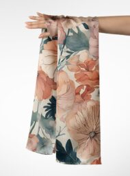 Bloom flower style with pink,green colors - Image 3