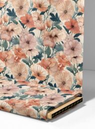 Bloom flower style with pink,green colors - Image 4