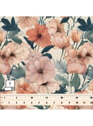 Bloom flower style with pink,green colors - Image 5