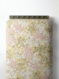 Bloom flower style with pink,white colors