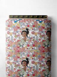 Princess flower style with pink,green colors