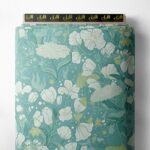 Petal flower style with green,white colors