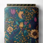 Leaf flower style with green,yellow colors