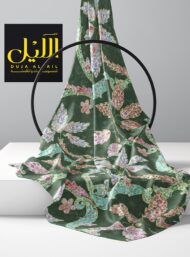 Leaf flower style with green,pink colors - Image 2