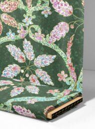 Leaf flower style with green,pink colors - Image 4