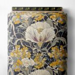 Bloom flower style with yellow,grey colors