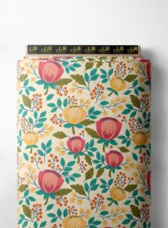 Bloom flower style with pink,yellow colors