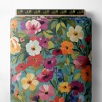 Bloom flower style with pink,yellow colors