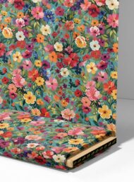 Bloom flower style with pink,yellow colors - Image 4