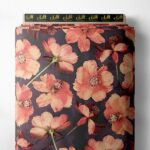 Blossom flower style with pink, grey colors