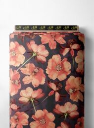 Blossom flower style with pink, grey colors