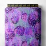 Bloom flower style with purple,pink colors