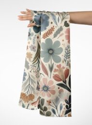 Bloom flower style with pink,green colors - Image 3