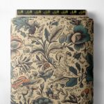 Bloom flower style with brown,green colors