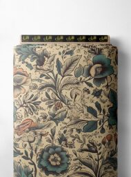 Bloom flower style with brown,green colors