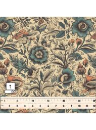 Bloom flower style with brown,green colors - Image 5