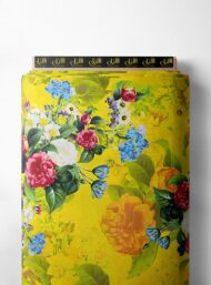 Petal flower style with yellow,red colors