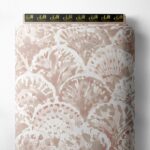 Leaf flower style with pink colors