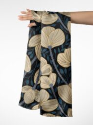 Bloom flower style with white,green colors - Image 3