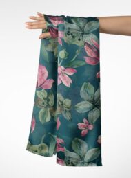 Bloom flower style with green,pink colors - Image 3