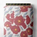 Petal flower style with red,green colors