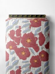 Petal flower style with red,green colors