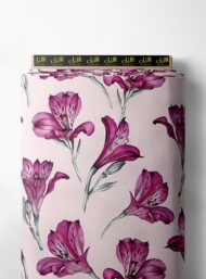 Petal flower style with pink,green colors