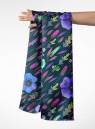 Petal flower style with blue,green colors - Image 3