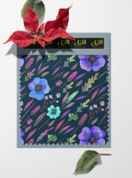 Petal flower style with blue,green colors - Image 6