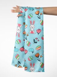 Rabbit flower style with blue,pink colors - Image 3