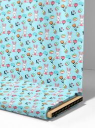 Rabbit flower style with blue,pink colors - Image 4