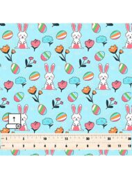 Rabbit flower style with blue,pink colors - Image 5