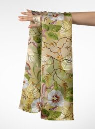 Leaf flower style with green,white colors - Image 3