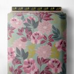 Petal flower style with pink,green colors