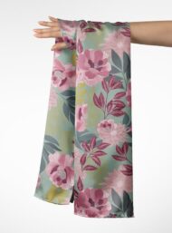 Petal flower style with pink,green colors - Image 3