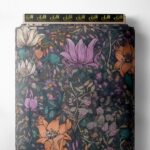 Petal flower style with purple,orange colors