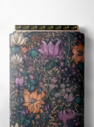 Petal flower style with purple,orange colors