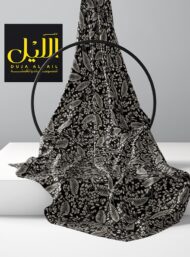 Leaf flower style with black, white colors - Image 2