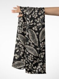 Leaf flower style with black, white colors - Image 3