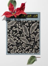 Leaf flower style with black, white colors - Image 6