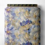 Petal flower style with blue,white colors