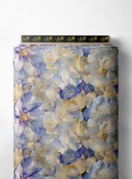 Petal flower style with blue,white colors