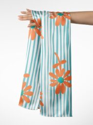 Petal flower style with blue,orange colors - Image 3