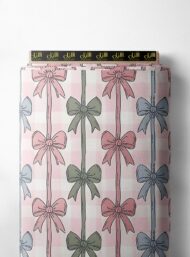 Bow others style with pink,green colors