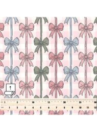 Bow others style with pink,green colors - Image 5