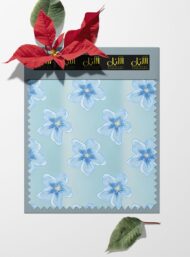 Bloom flower style with blue,white colors - Image 6
