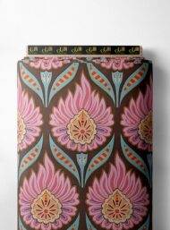 Petal flower style with pink,brown colors