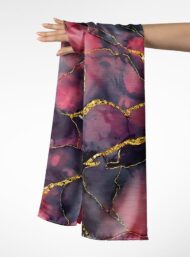 Gold abstract style with pink,purple colors - Image 3