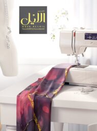 Gold abstract style with pink,purple colors - Image 7